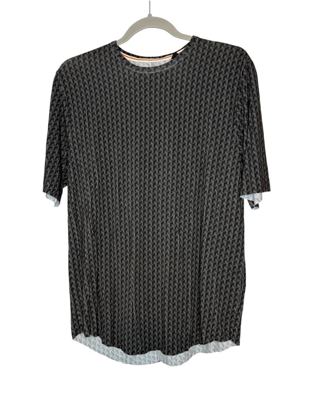 Rag & Bone Men's Black Patterned Crew Neck Shirt Size XS
